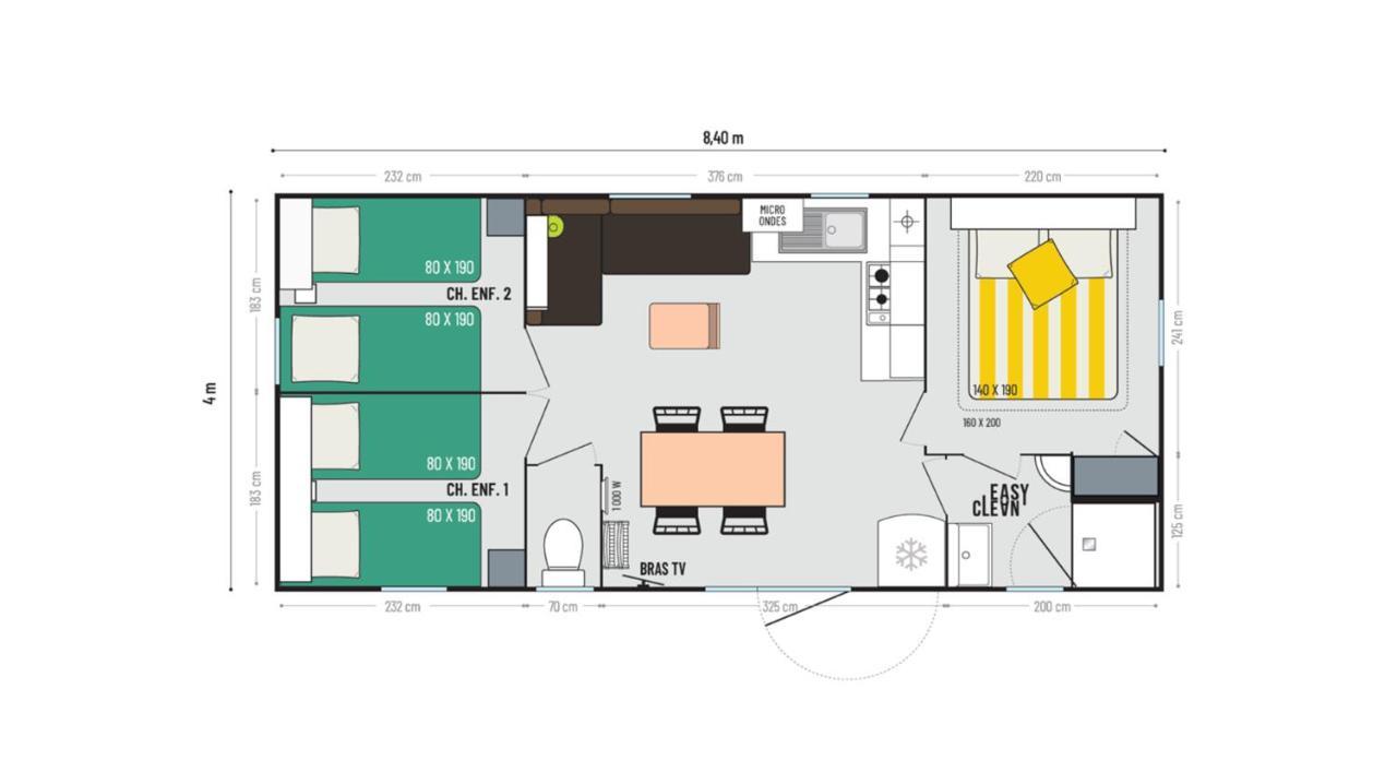 Mobil-Home Parc Des Allais Trogues Eksteriør billede